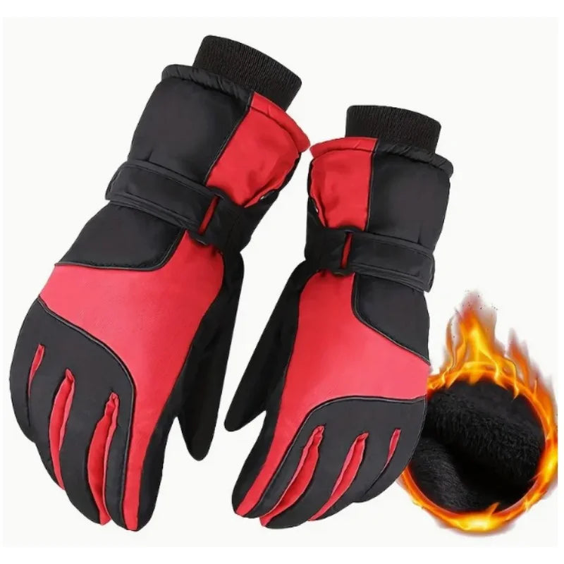 Warm Non-slip Touch Screen Waterproof Riding Gloves Outdoor Sports Thick Gloves