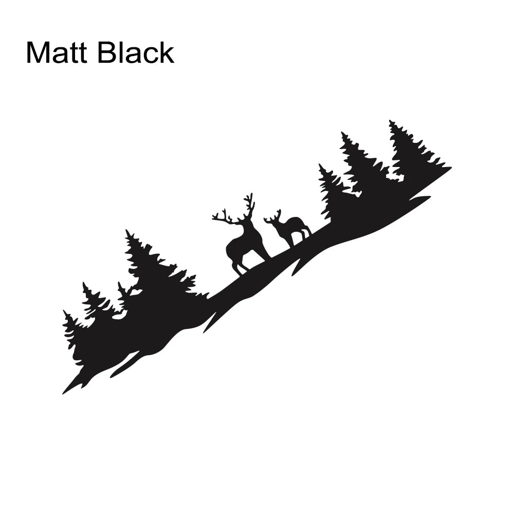 Hunting Deer Trees Sticker Pickup Truck Window Back Door Tailgate Vinyl