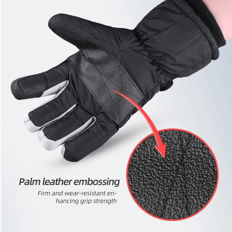 Warm Non-slip Touch Screen Waterproof Riding Gloves Outdoor Sports Thick Gloves