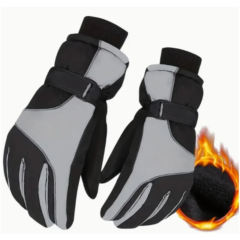 Warm Non-slip Touch Screen Waterproof Riding Gloves Outdoor Sports Thick Gloves