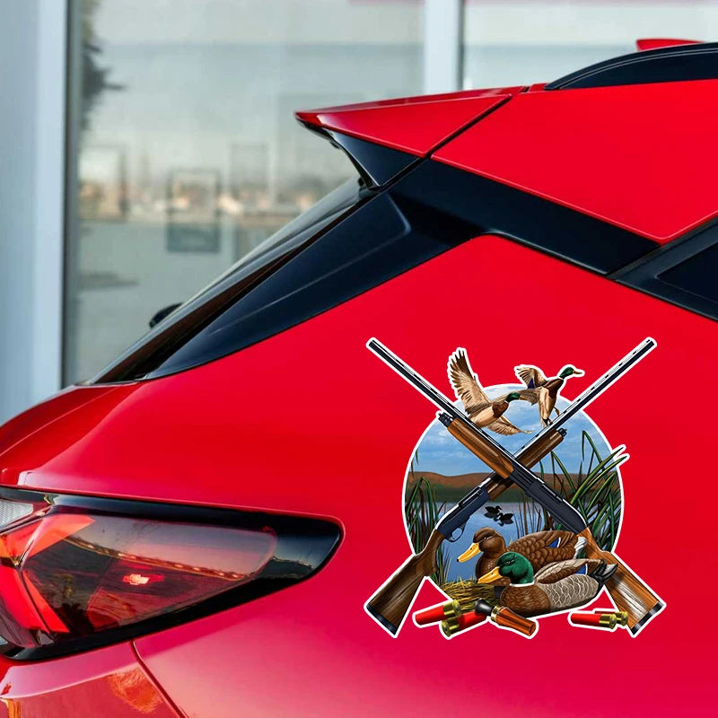 I Love Duck Hunting Self-adhesive Decal ( New Item for Shotgun,Duck Loving Hunters)