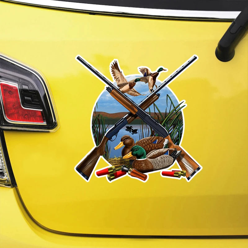 I Love Duck Hunting Self-adhesive Decal ( New Item for Shotgun,Duck Loving Hunters)