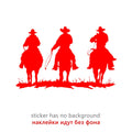 Patriot Cowboys on Horses Die-Cut Vinyl Decal Car Sticker Waterproof