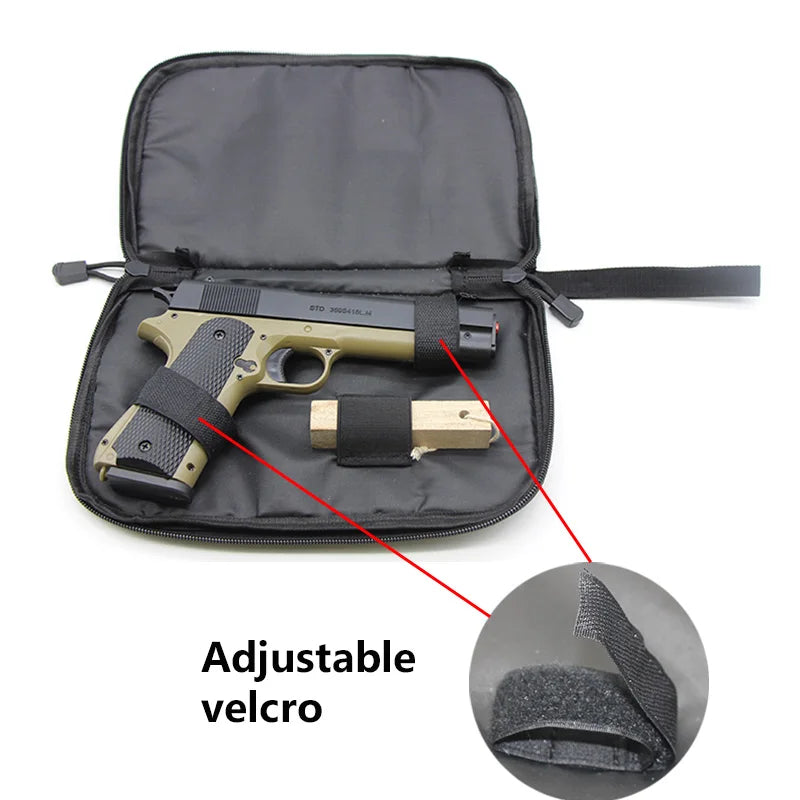 Pistol Bag Case for GL 17 19 Betta M9/with Magazine Holder Shockproof Padded Protector