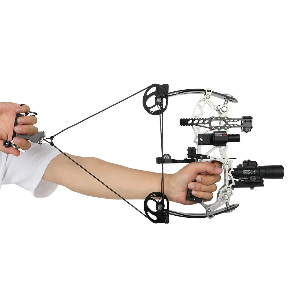 15-32lbs Adjustable Pulley Bow Right Hand Carbon Fiber Grip Target Practice Shooting Beginners Teen Youth