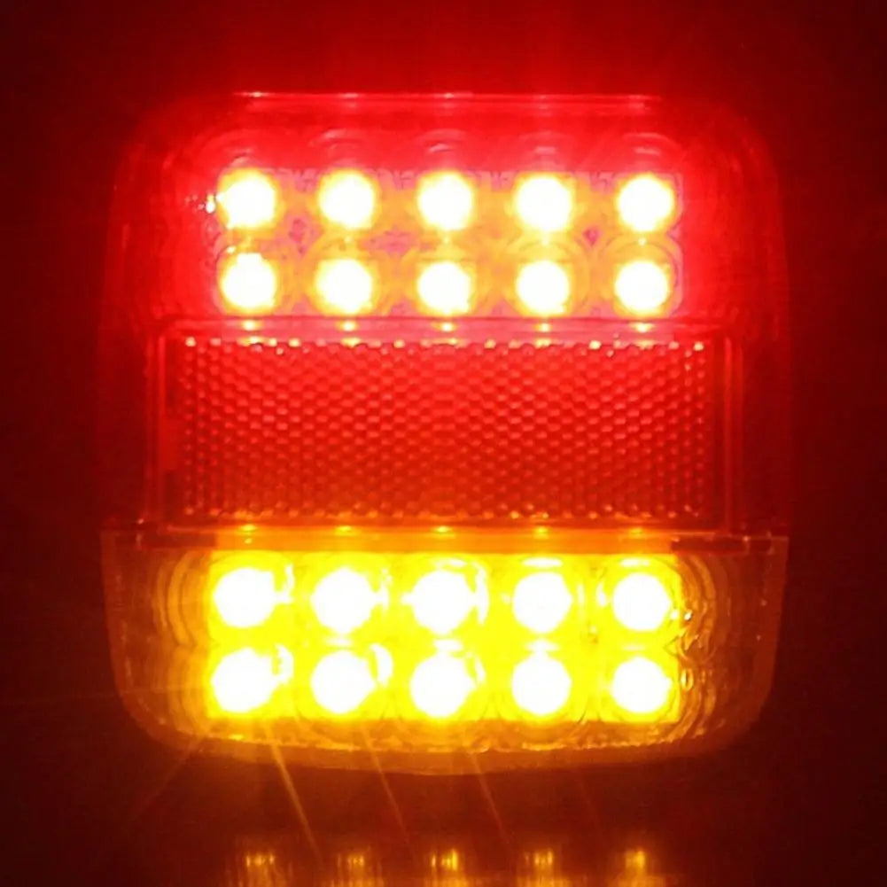 12V 20LED Tail Light 1-4pcs - Waterproof Durable Rear Turn Signal & Warning Lamp, Universal for Truck Trailer RV Boat Car