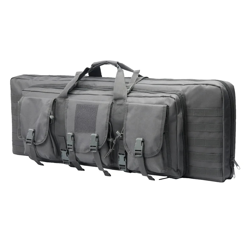 The Sniper Man -Length=32 38 42 48 inch Tactical Double Rifle Case Rifle Bag Sniper Gun Case Backpack