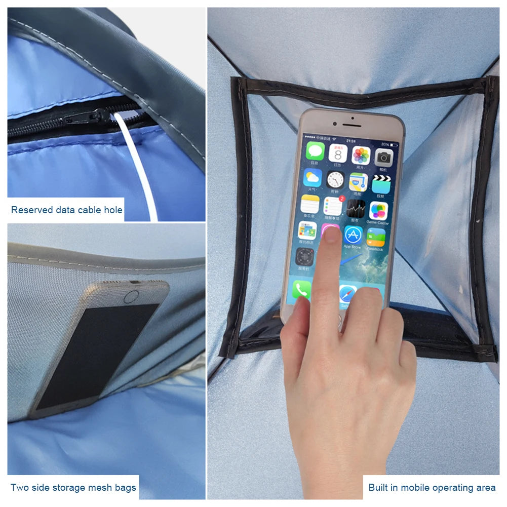 Head Tent Mini Portable Sun Shelter Pop-Ups /Sunbathing Head Tent Face Tent for Outdoors