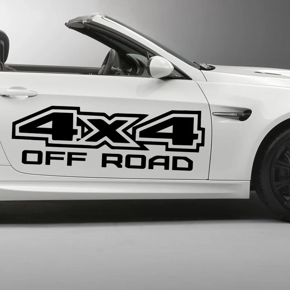 4X4 Mountain Series Decals Kit  (NEW)- Waterproof Vinyl Decal for All 4x4 Doors, Windows & Hood Adventurer's Choice