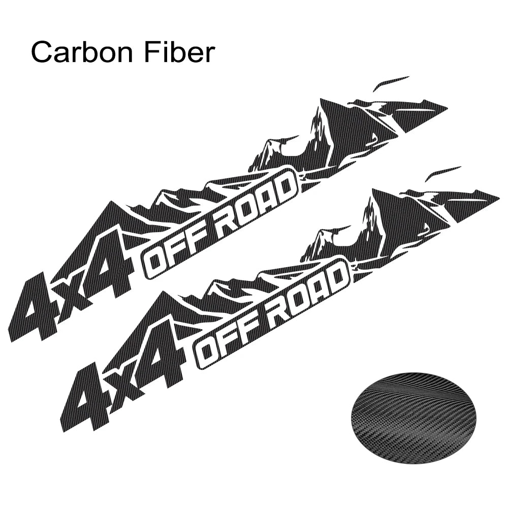 New ! 4x4 Off Road 2 Piece Set Stickers Waterproof /Self-adhesive Decals