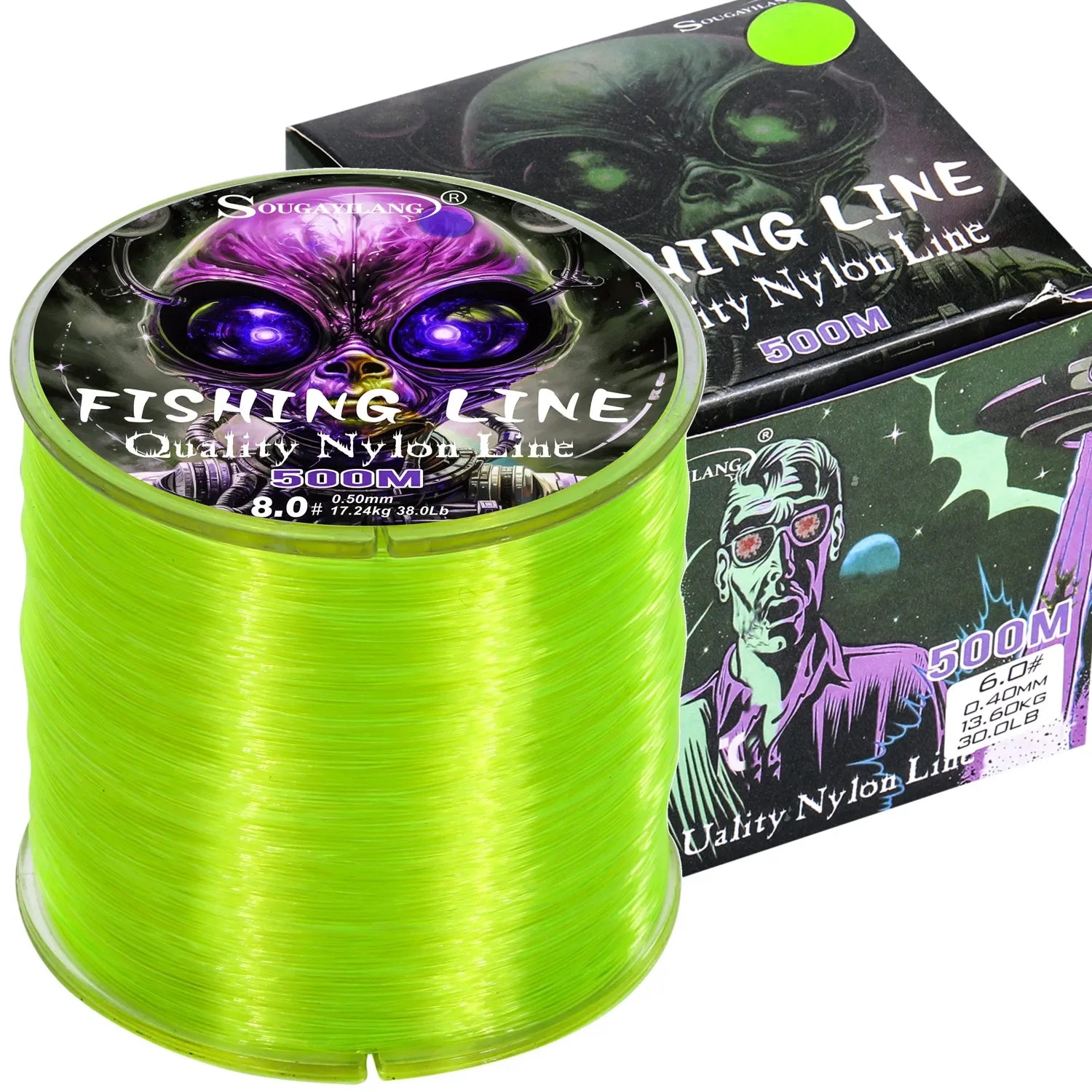The Outlaw Drag Nylon Fishing Line  7-38 LB Nylon Line The Monster Pull Line