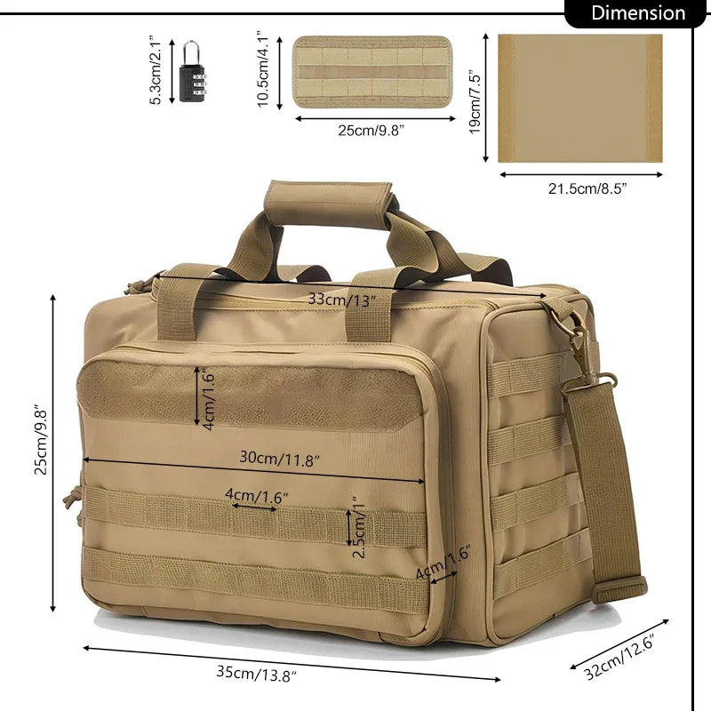Range Bag Nylon Molle System Outdoor Hunting  for Gun Case Pistol Tools
