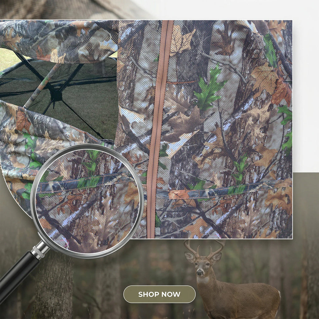 Camouflage Pop-Up  Outdoor Camo Blind with Storage for Deer Turkey Duck Archery Season