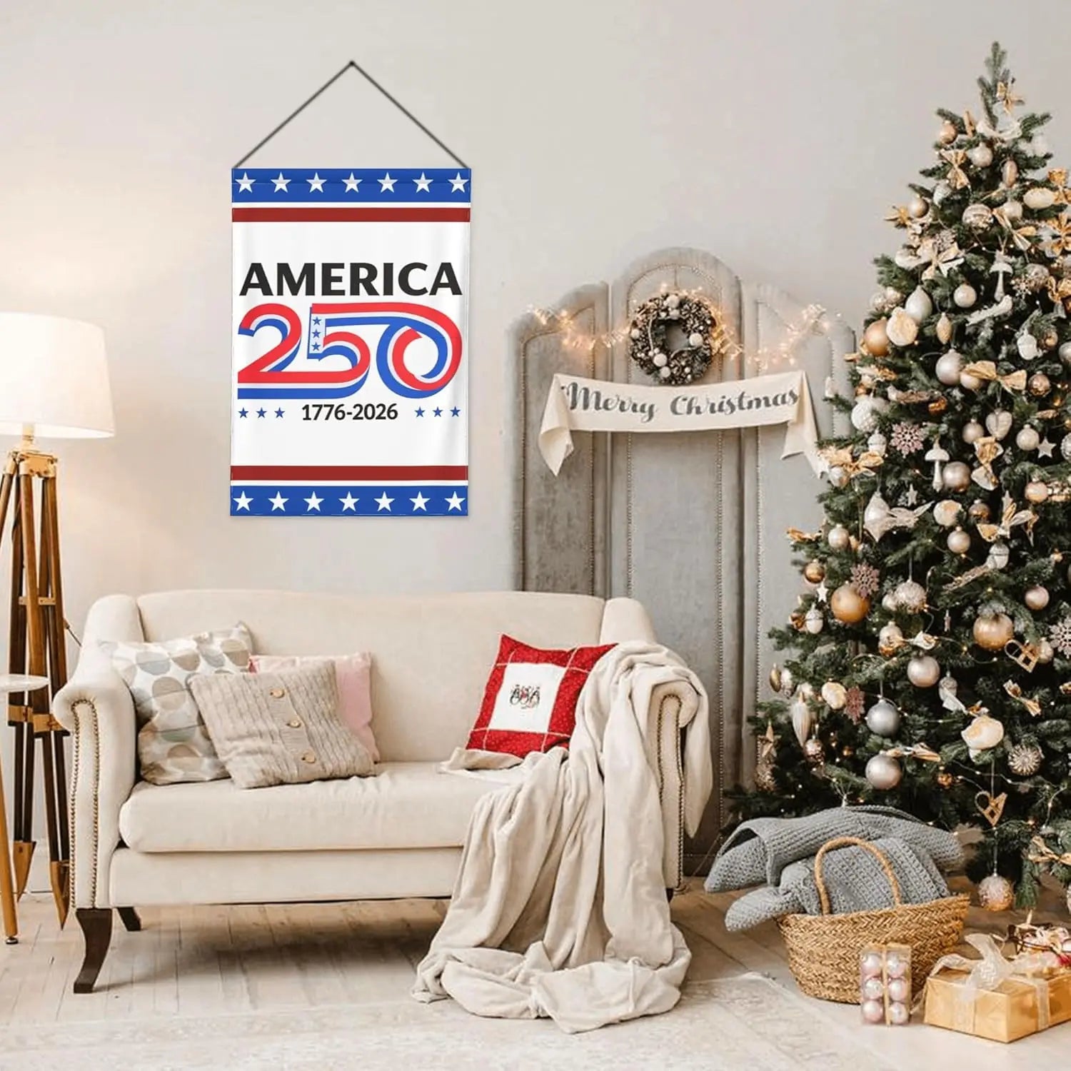 28"x40" America 250th Birthday 1776-2026 Flag USA 250 Years Anniversary Garden Flags for Outside Double Sided Yard Signs