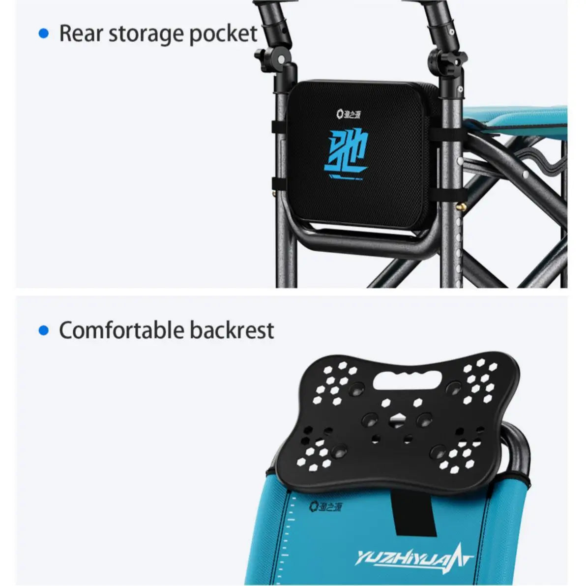 Functional Folding Fishing Chair | Adjustable Backrest with Armrests, Wide Portable Seat for Outdoors