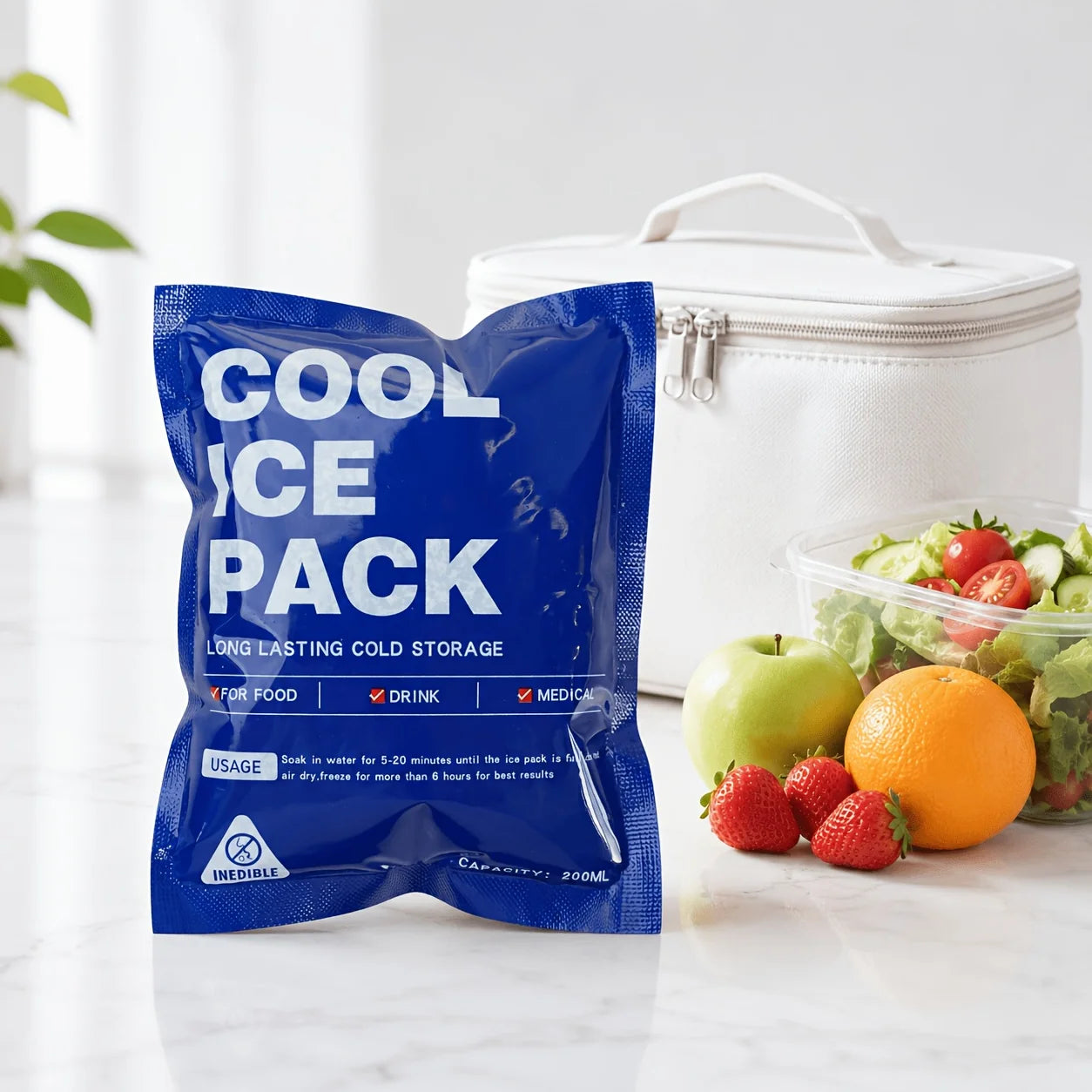 50Pcs Self-Absorbent Ice Packs Reusable Cold Pack