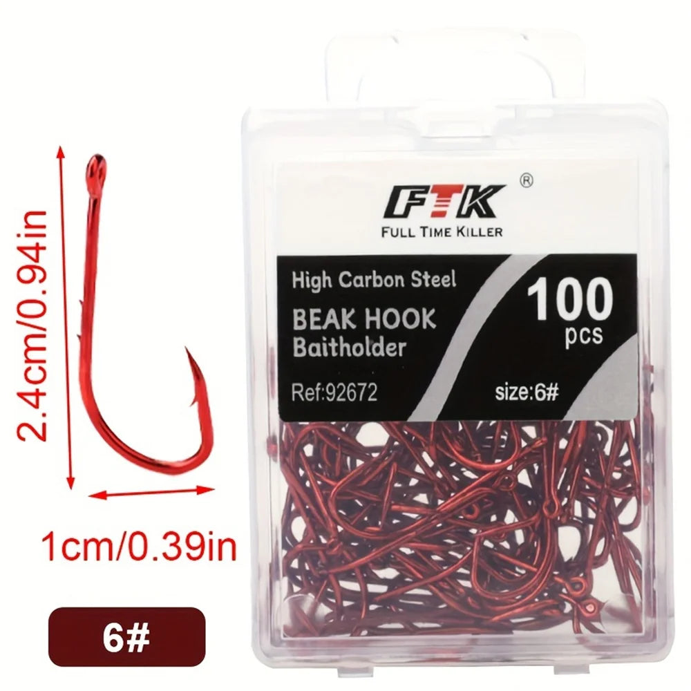 Size 4  Live BaitHolder Carp Fishing /Jig Worm Hooks Tackle