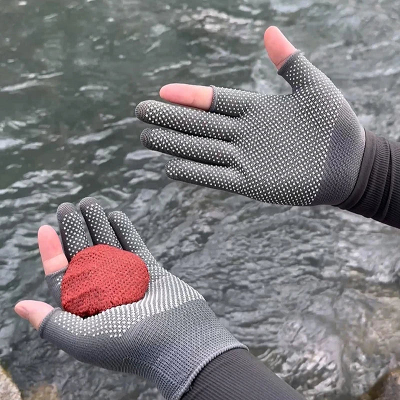Black Tactical 10/pk, Hunting/Fishing Gloves - Two-Finger Leakage - Machine or Hand Washable(Big Seller!!)