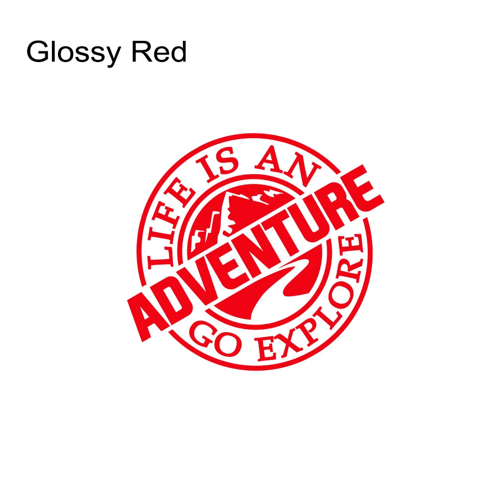 NEW LASER DESIGN ! Life Is An Adventure Auto Decal