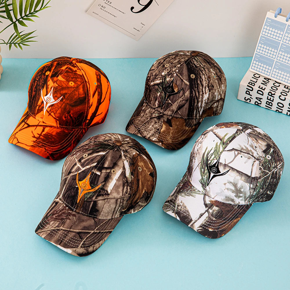Super Deal! outdoor baseball style caps,black/brown camouflage