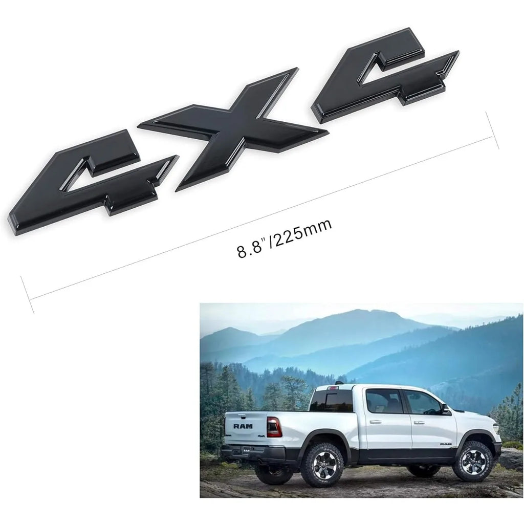 4X4 Emblem 8.8 Inch Badge for Dodge Ram 1500 2500 3500 /Ford F150