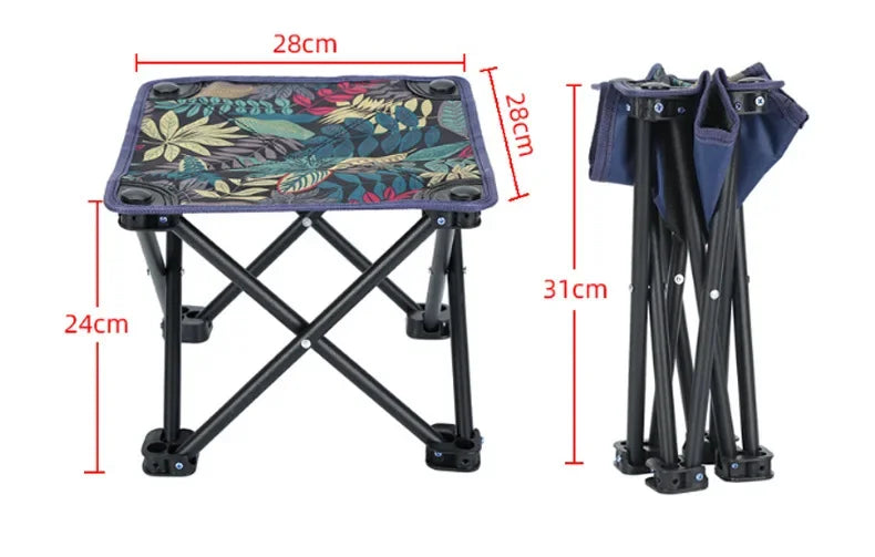 1PC Portable outdoor Collapsible Stool Fishing Bench