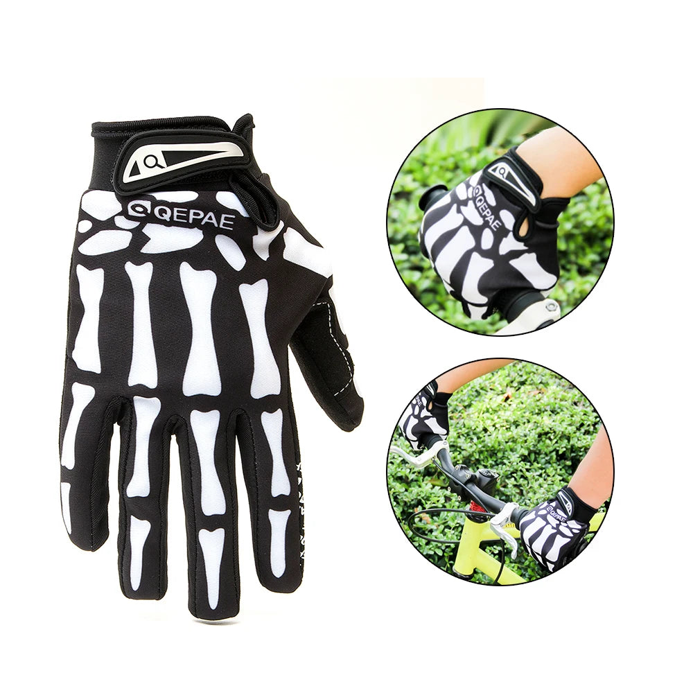 Color Choice Full Finger Ghost Skeleton Gloves for the Unique Hunter Assassin in the woods!