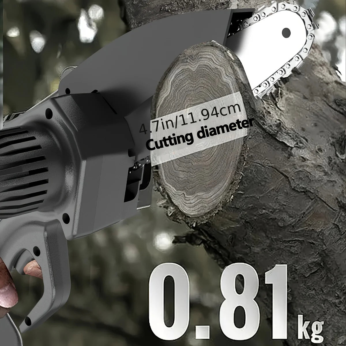 Hunters Dream Mini Cordless  Portable Handheld Chain Saw 4.7 Inch