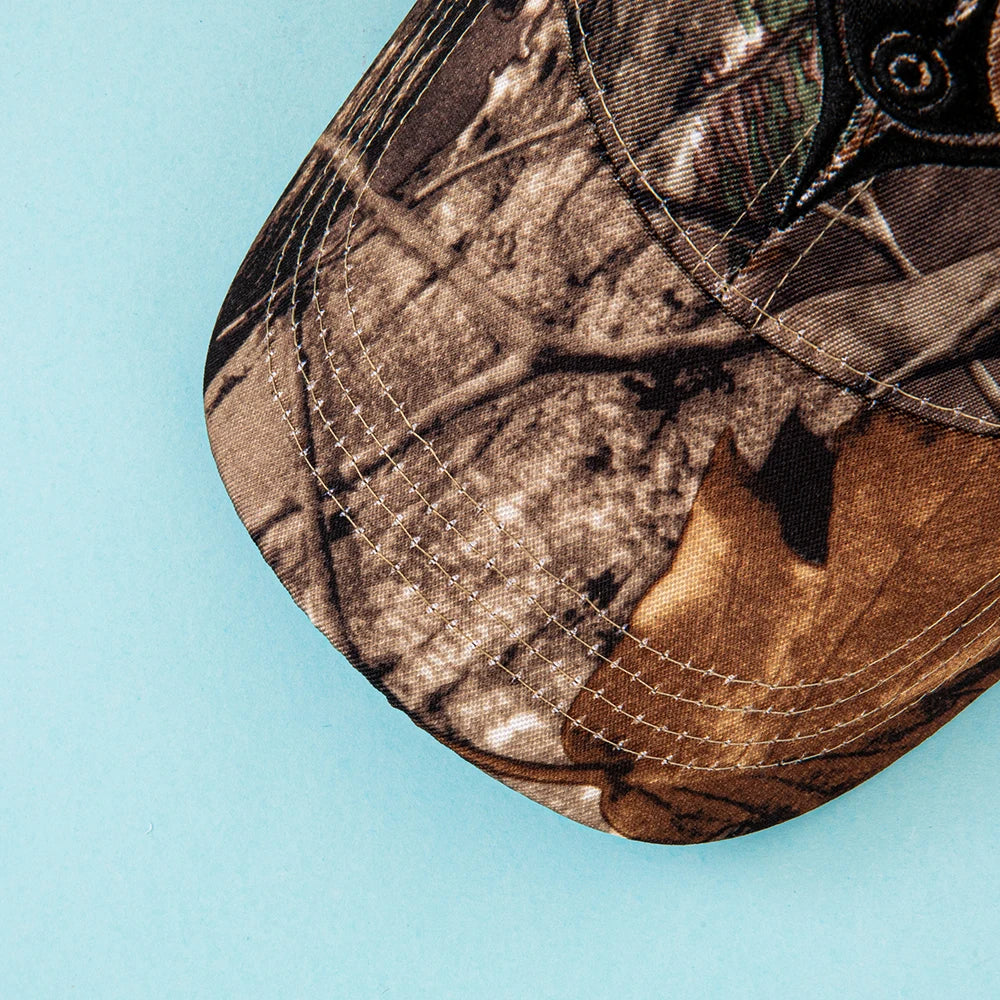 Super Deal! outdoor baseball style caps,black/brown camouflage