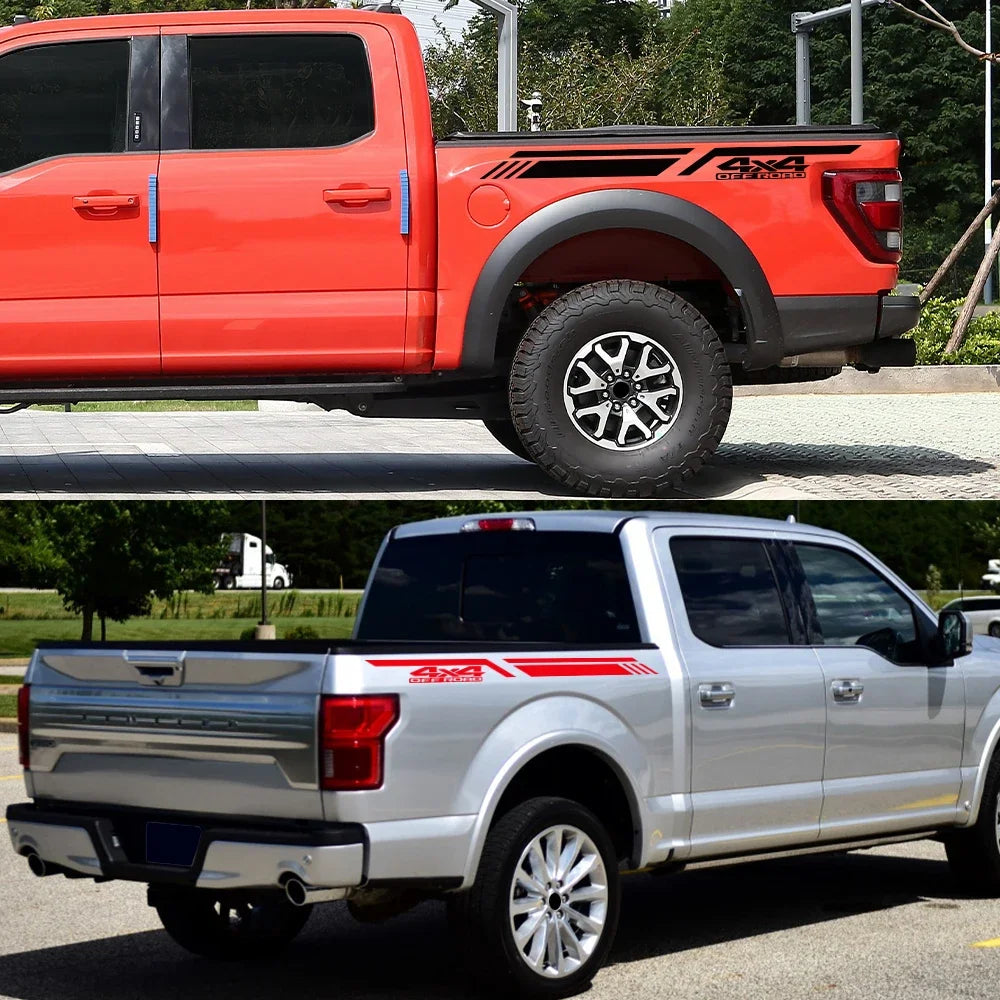 ALL NEW ! Fleetside Fender Style Graphic Decals 4X4 Off Road  Decal
