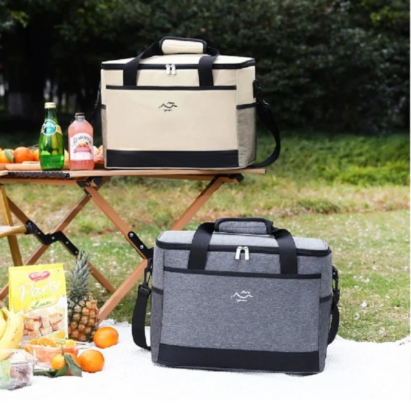 Large-Capacity Square Ice Box Bag /Fresh-Keeping Picnic Bag for Outdoor Use