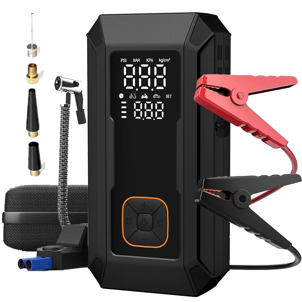 TIMBERLINESPORTINGCO CHOICE ! Battery Jump with Air Pump 4000A Jump Starter &150PSI Air Compressor,