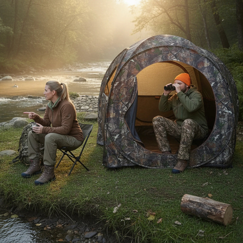 Secret Spot Hunting Blind /Easy Setup And Storage Outdoor Camo Blind