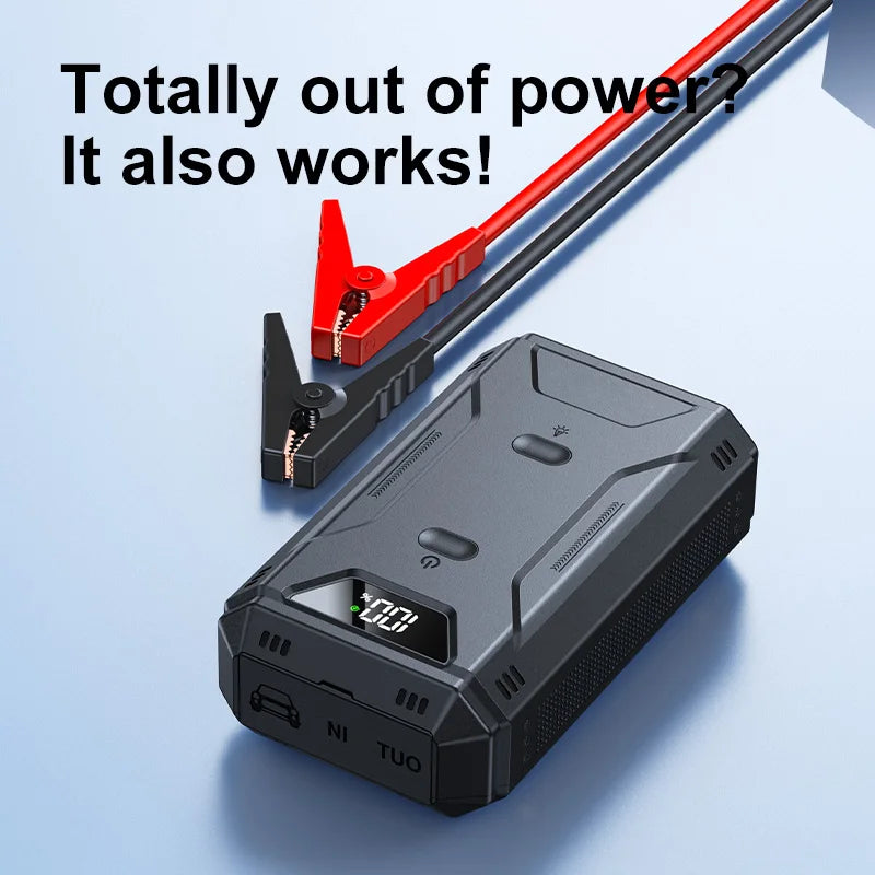 AUTO Battery Jump Starter Digital Display Portable  26800mAh  Emergency Battery Booster