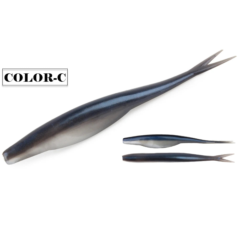 Spinpoler TPR Soft Bait Floating 12cm Jerk Minnow Fishing Shad Super Soft Flexible For Zander Pike Perch Bass Sea Fish Pesca