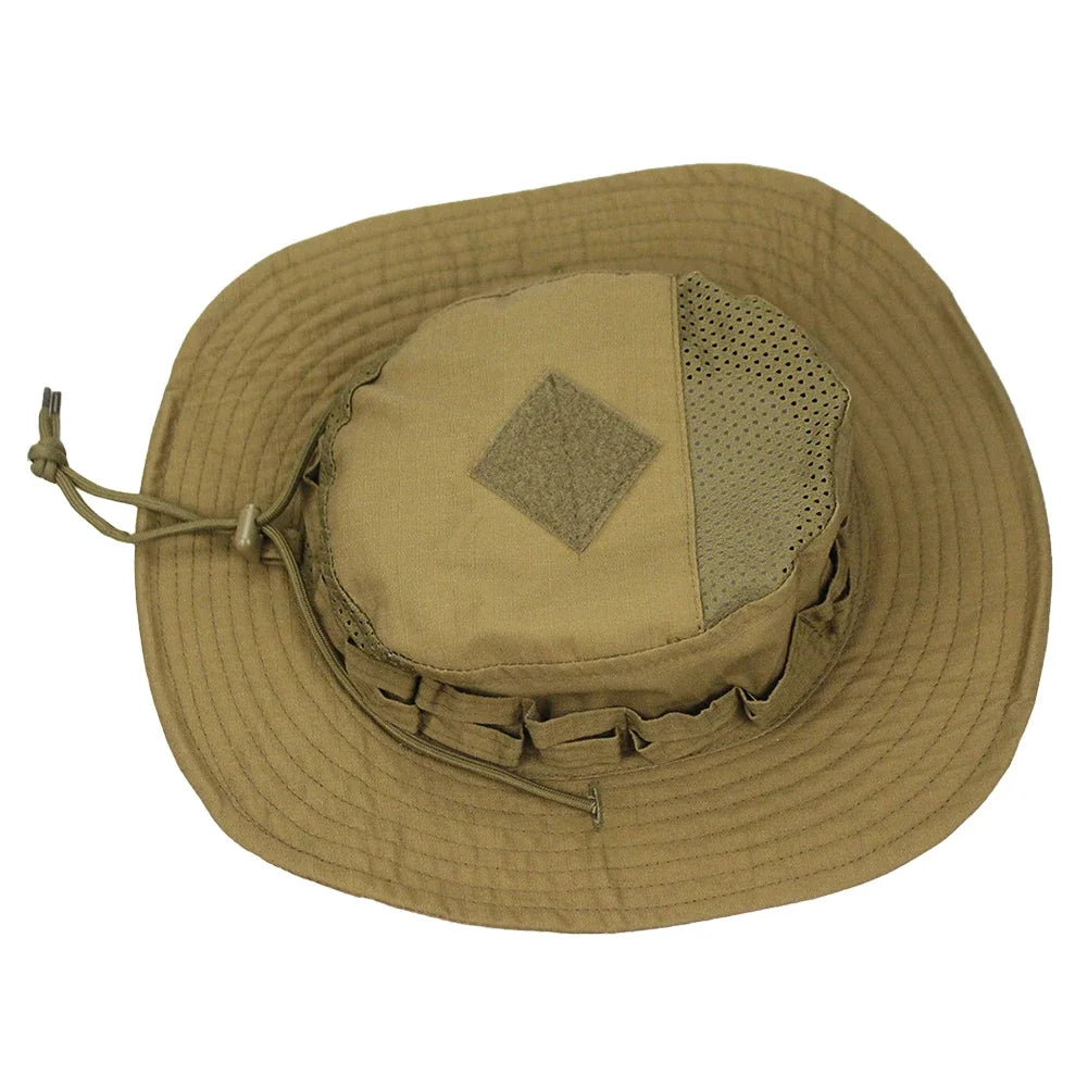 Jungle Camo Enthusiasts Square Pocket Boonie Outdoor Bucket Hats