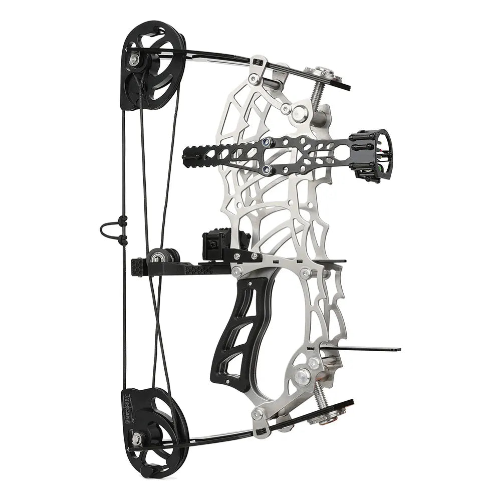 15-32lbs Adjustable Pulley Bow Right Hand Carbon Fiber Grip Target Practice Shooting Beginners Teen Youth