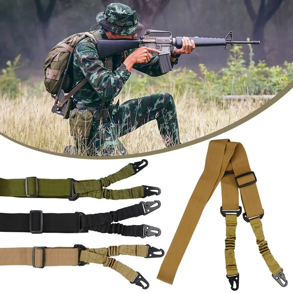 Clearance Deal ! One Single Point Adjustable Bungee for Rifle Gun Sling Strap Hook Safety