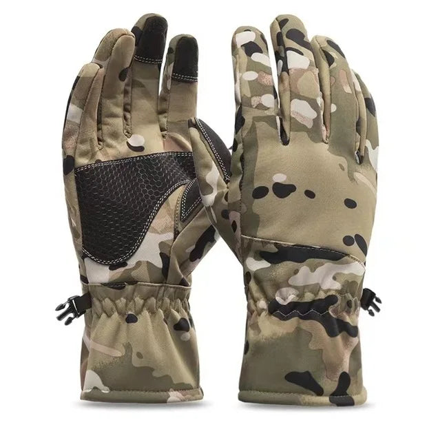 Camouflage Hunting Warm Non-Slip Fishing Gloves Waterproof  Sport Gloves