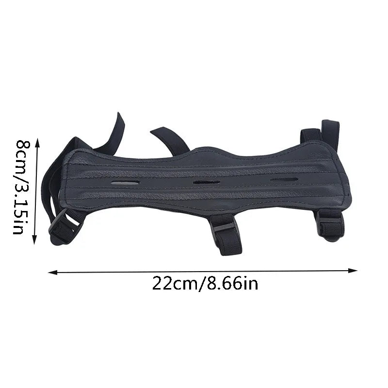 Leather Archer Arm Guard Protection Forearm Safe Adjustable Bow Arrow Hunting Shooting Protector