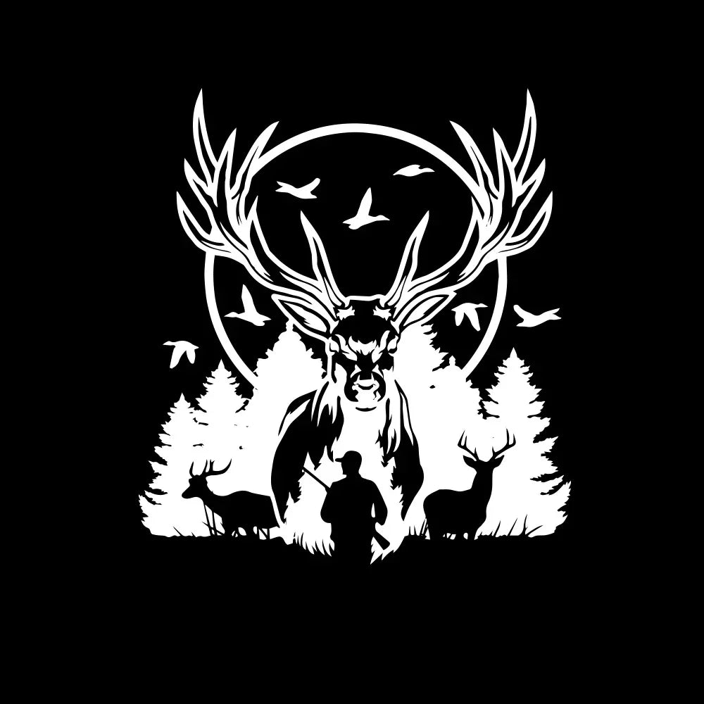 Deer /Waterfowl Hunting PVC Sticker Cute Waterproof Decal