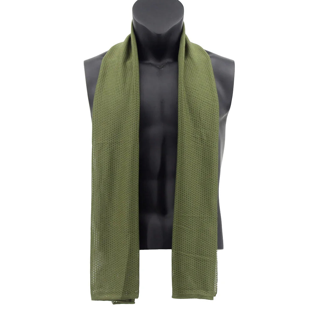 Hunting Mesh Breathable Scarf 165*48cm Tactical Bandana Special Operations Camouflage Face Towel Rifle Camouflage Net