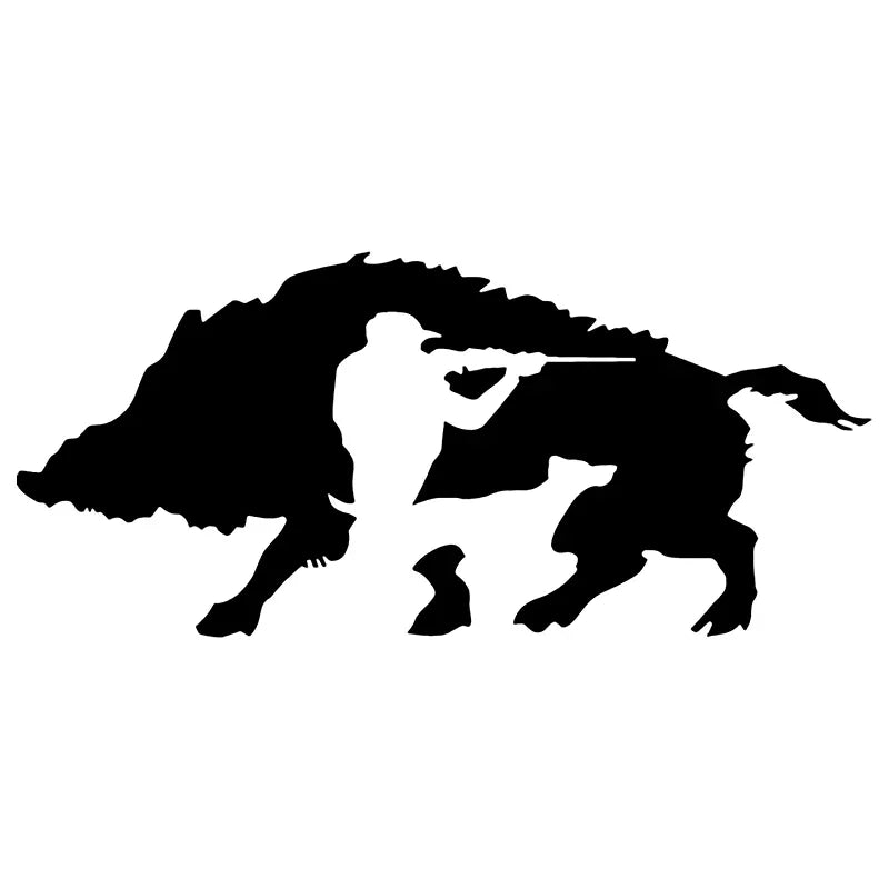 Hog Hunter Vinyl Decal Car Sticker Hunting Boar Waterproof on Truck /UtV/Jeep
