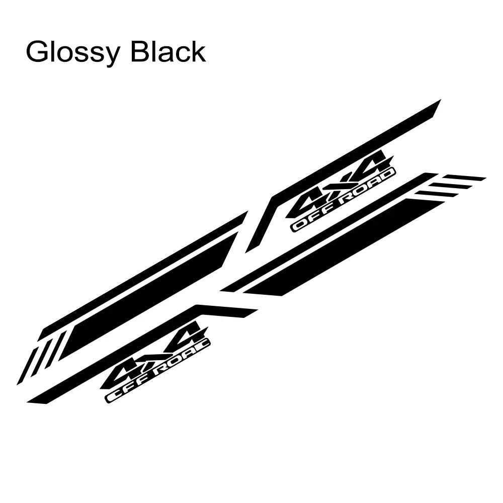 ALL NEW ! Fleetside Fender Style Graphic Decals 4X4 Off Road  Decal