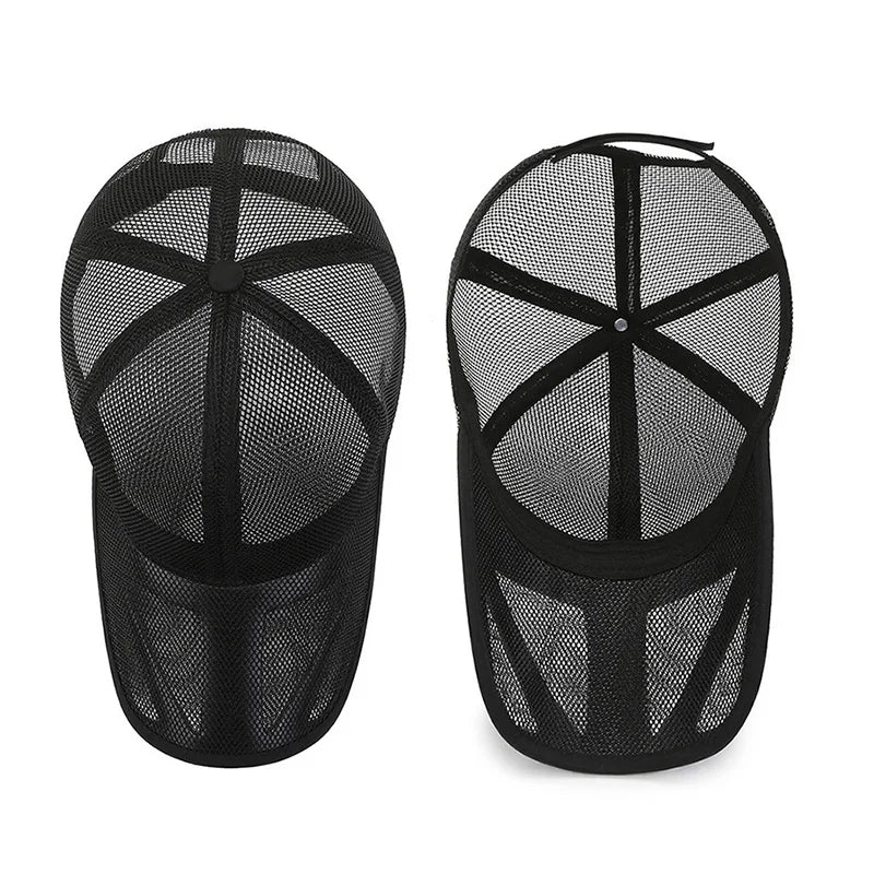 New Men Summer Mesh Cool Trucker Sunhat Long Brim