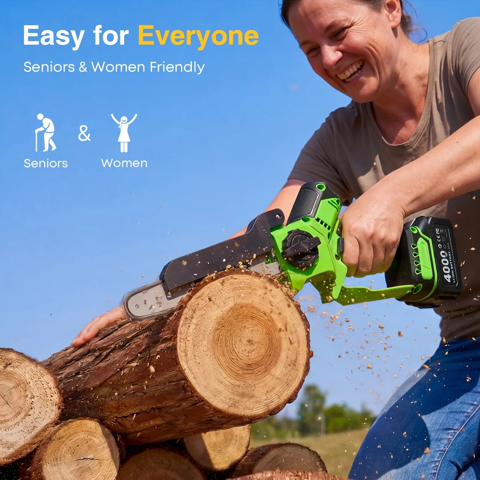 Timberline Choice Cordless  Handheld Wood Cutting  Chainsaw For 18V Makita Battery