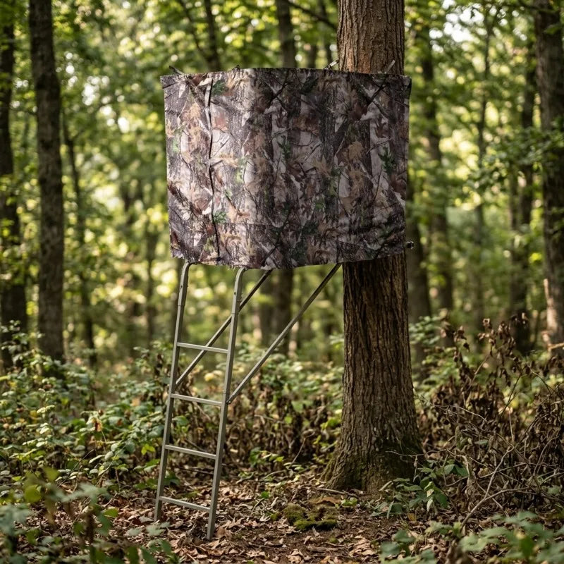 Wrap -Up Waterproof Hunting Camouflage Blind Cover Realistic Leaf Camo Tree Stand Blind
