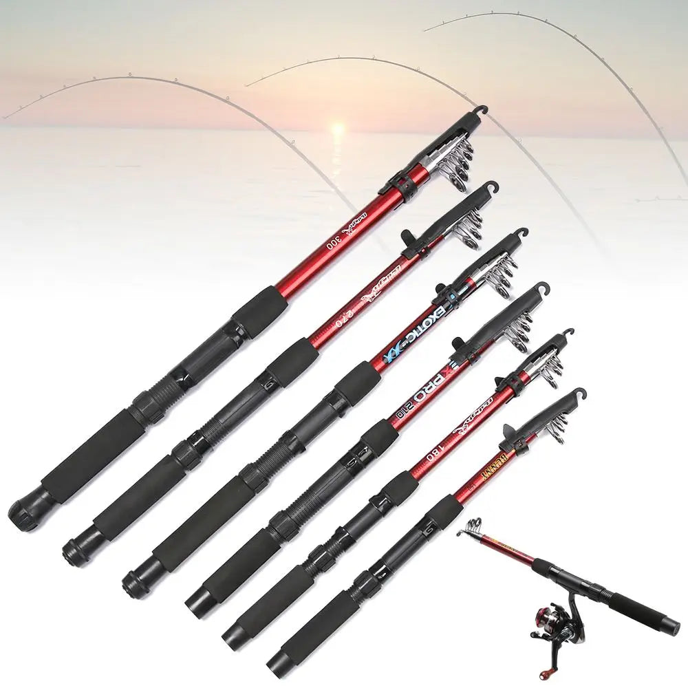1.8-2.1m Fishing Telescopic Fishing Rod Pole-Hold'em High