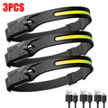 Timberline SportingCo  Pack ! -Sensor Headlamp LED Rechargeable Headlight 5 Lighting Modes