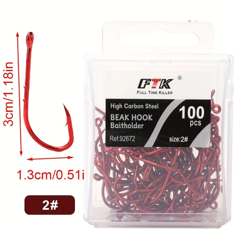 Size 4  Live BaitHolder Carp Fishing /Jig Worm Hooks Tackle